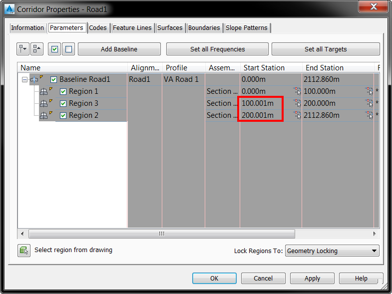 idas-add-gap-between-regions-command screenshot