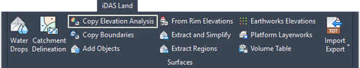 Copy Elevation Analysis Command