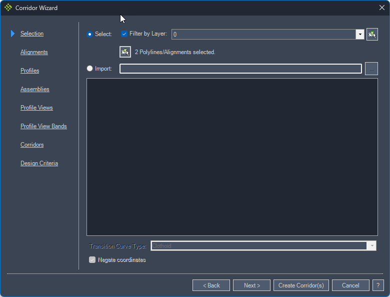 idas-corridor-wizard-command screenshot