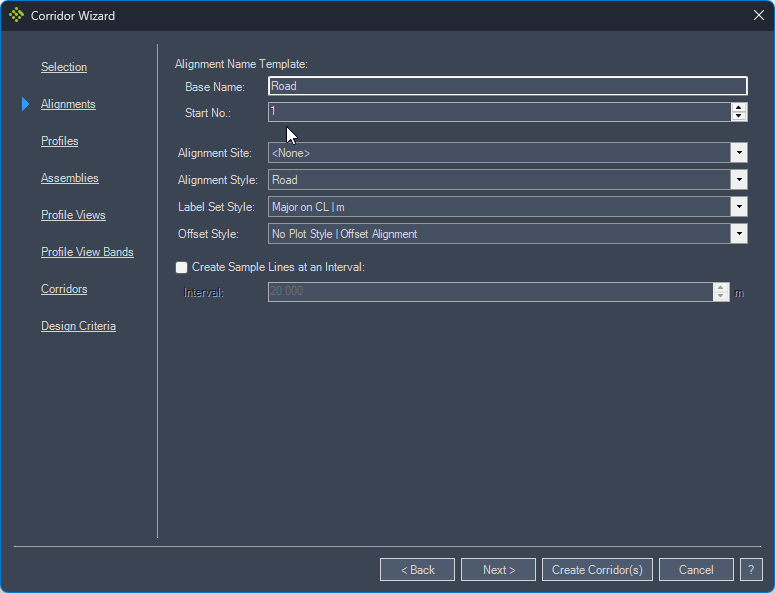 idas-corridor-wizard-command screenshot