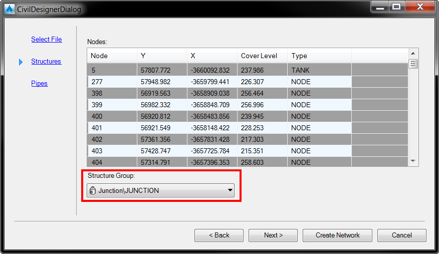 idas-import-cd-water-command screenshot