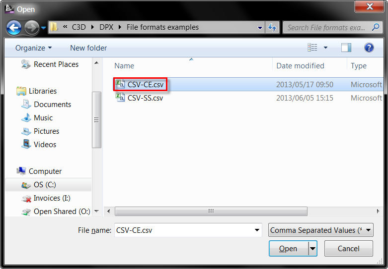 idas-import-csv-ce-station-and-elevation-command screenshot