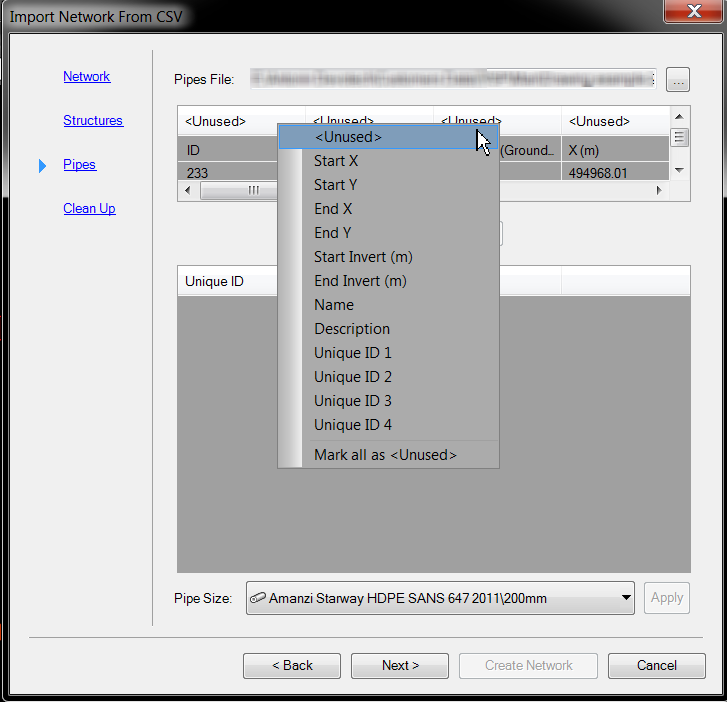 idas-import-csv-nt-network-command screenshot