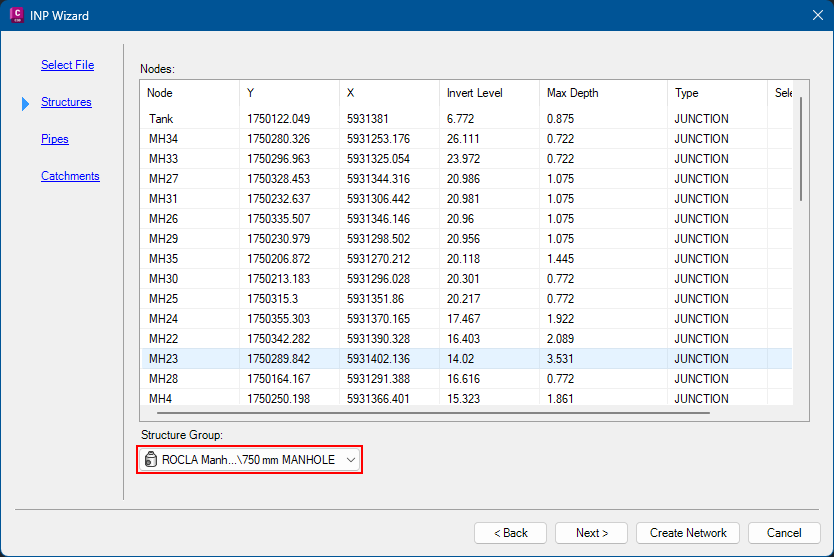 idas-import-epa-swmm-inp-command screenshot