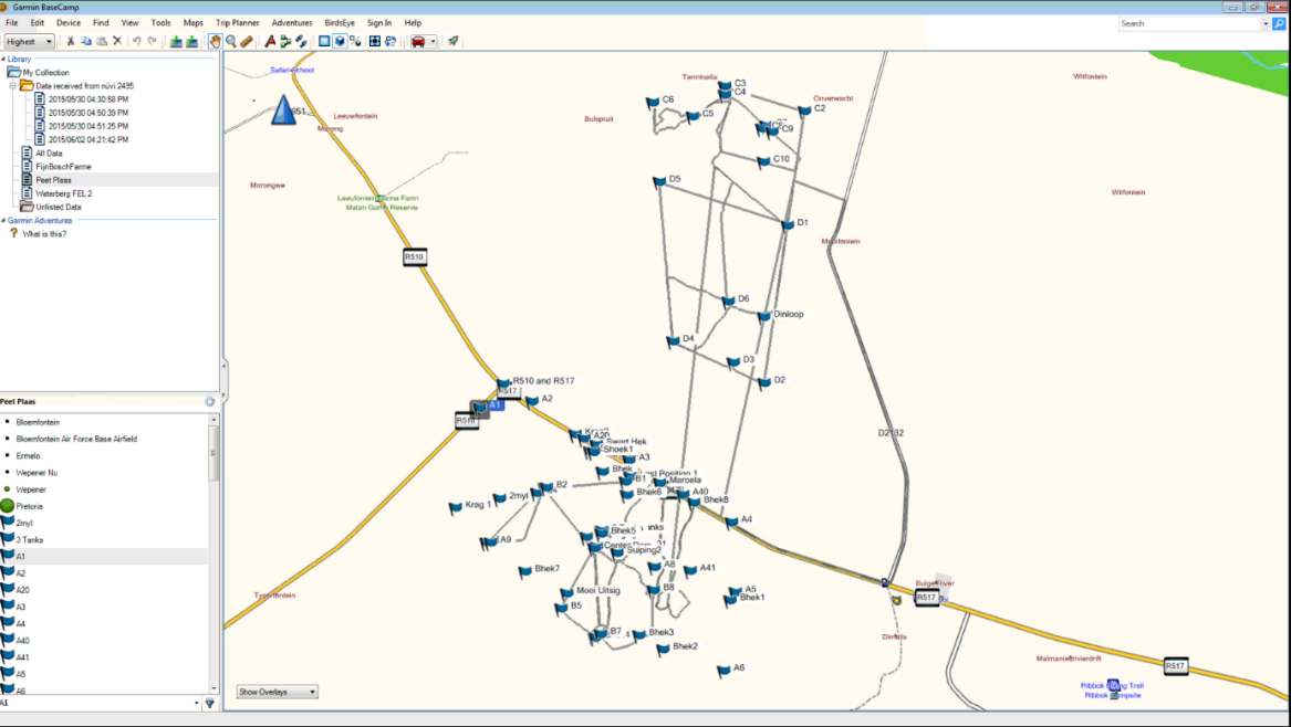 idas-import-gpx-command screenshot
