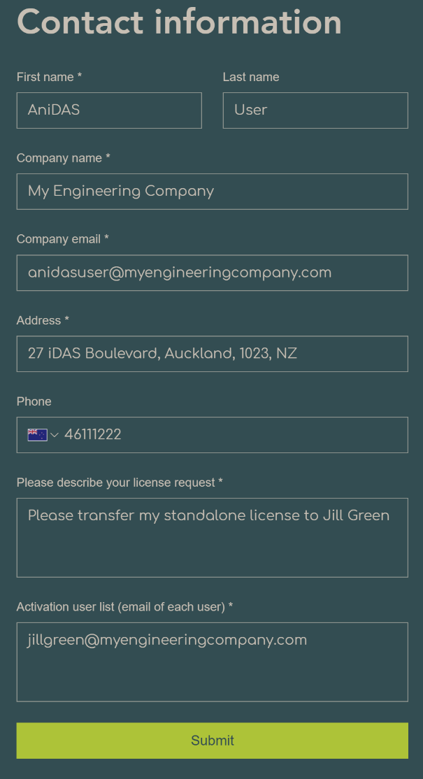 idas-licensing-license-transfers screenshot